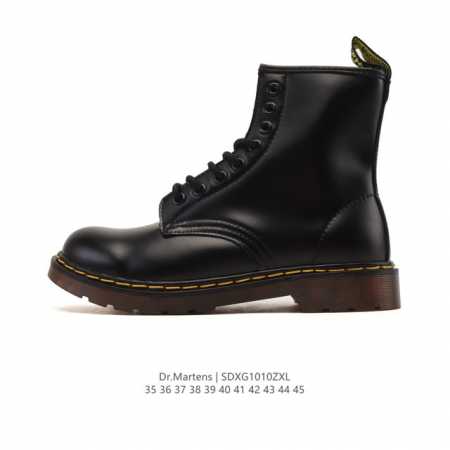 Company-grade DR Martens high-top business leather boots for men and women, casu - Click Image to Close