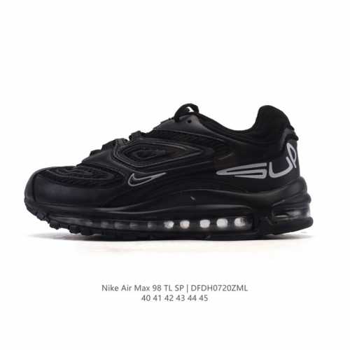New Nike X Supreme Air Max 98 Tl low-top sneaker, a classic, retro, versatile, c