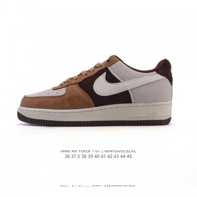 Nike Air Force 1 '07 Low Air Force One White Shoes With Air Cushion. New Style F