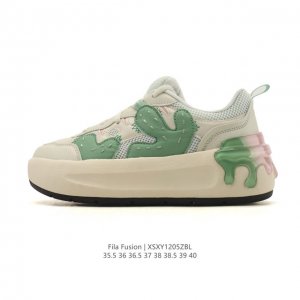 Company-grade Fila Fusion women's shoes, platform platform, height-increasing,