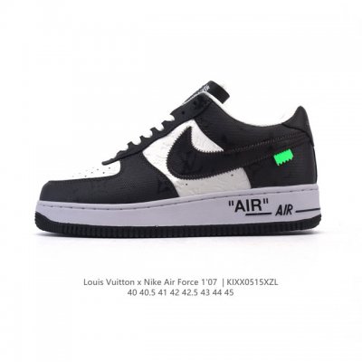 Corporate Louis Vuitton X Nike Air Force 1 Low Louis Vuitton Joint White Shoes N
