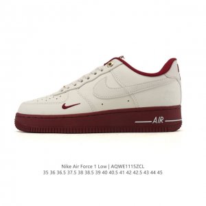Nike Air Force 1 '07 Low, a versatile, platform, low-top white sneaker with cus