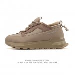 Exclusive Real Shots: Canada Goose Glacier Trail Round Toe Lace-up Leather Low-t
