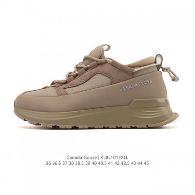 Exclusive Real Shots: Canada Goose Glacier Trail Round Toe Lace-up Leather Low-t