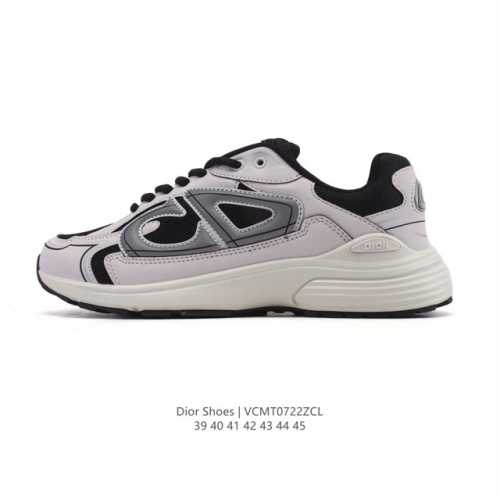Dior men's D-Connect neoprene sneakers, thick-soled, height-enhancing dad shoes,