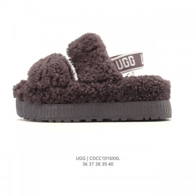 Company-grade Ugg Autumn/Winter New Cotton Slippers, Open-Toe Plush Cotton Sanda