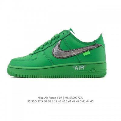 Company-grade Nike Air Force 1 '07 Low, a versatile, thick-soled, height-enhanc