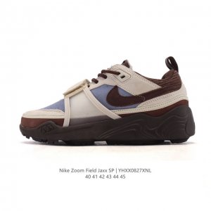 Corporate Nike Travis Scott Zoom Field Jaxx Thick-Sole Heightened Sneakers for