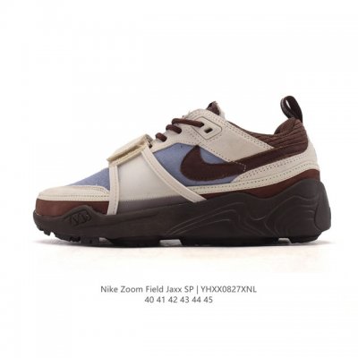 Corporate Nike Travis Scott Zoom Field Jaxx Thick-Sole Heightened Sneakers for