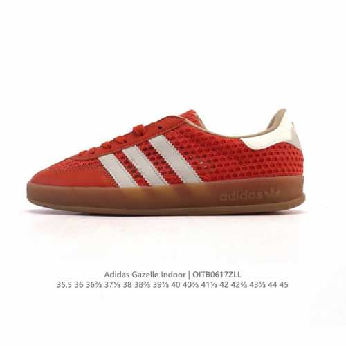 Adidas Originals Gazelle Indoor Retro Trefoil Non-slip Transparent Rubber Sneake