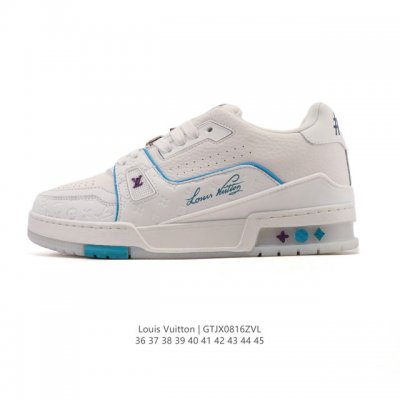 Louis Vuitton LV Louis Vuitton sneakers, fashionable sneakers, trendy thick-sole