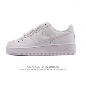 Nike Air Force 1 '07 Low White Air Force One Shoes, a versatile, low-top, thick