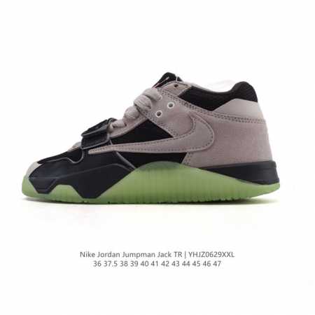 Company-level Travis Scott's Jordan Jumpman Jack training shoes "Taupe Haze" de - Click Image to Close