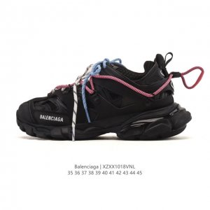 Factory-grade Balenciaga Track Trail round-toe lace-up low-top retro athletic ru