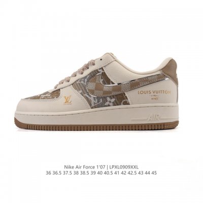 Corporate-grade Nike Air Force 1 '07 Low, a versatile, mid-cut, thick-soled, he