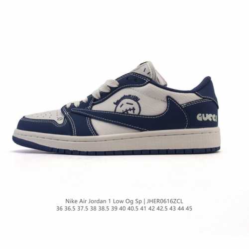 Nike Air Jordan 1 Low Og Sp Military Blue Aj1 Joe 1 reverse hook 2025 new year o