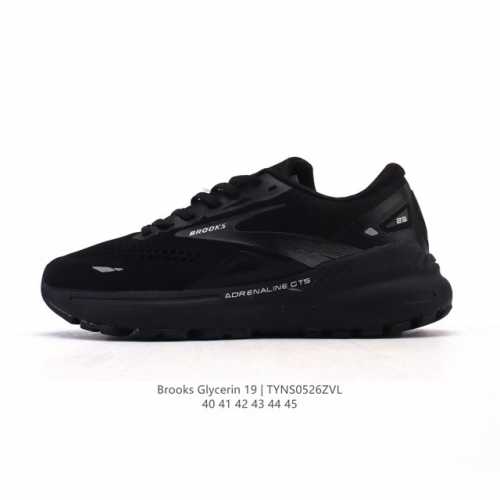 Corporate-Level Brooks Glycerin 19 Sports Shoes, Shock-Absorbing Jogging Shoes,