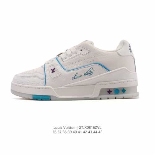 Louis Vuitton LV Louis Vuitton sneakers, fashionable sneakers, trendy thick-sole