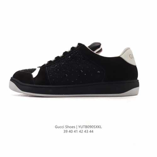 Corporate-grade Gucci men's shoes. Gucci Screener series distressed, dirty shoe