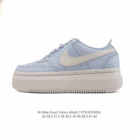 Nike Nike Court Vision Alta Ltr Thick-soled Heightened Sports Casual Sneakers. F - Click Image to Close