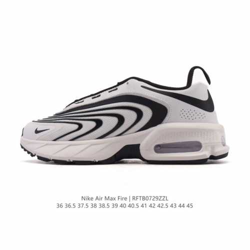 Nike's new 2025 Air Max Fire casual shoes, versatile, thick-soled, elevated dad