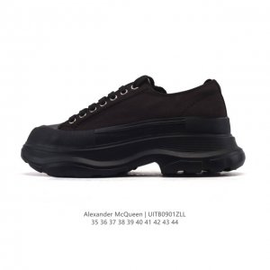 Alexander McQueen Sole Sneakers, a high-end Italian luxury brand, are low-top,