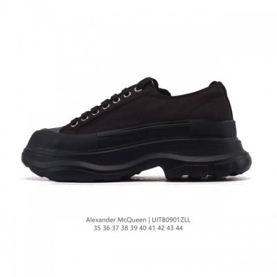 Alexander McQueen Sole Sneakers, a high-end Italian luxury brand, are low-top,