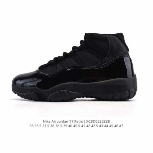 Nike Air Jordan 11 Retro Men's and Women's Sports Shoes Aj11 Classic design, lo