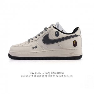Company-level Af1 Nike Air Force 1 '07 Low Air Force One white shoes with thick