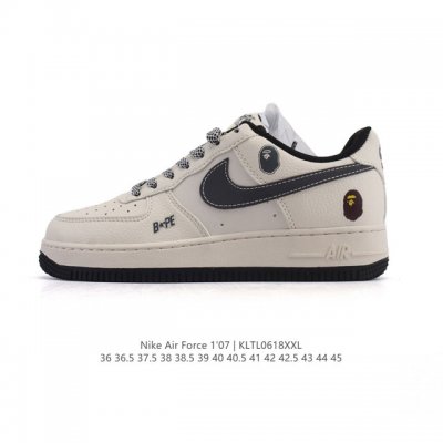 Company-level Af1 Nike Air Force 1 '07 Low Air Force One white shoes with thick