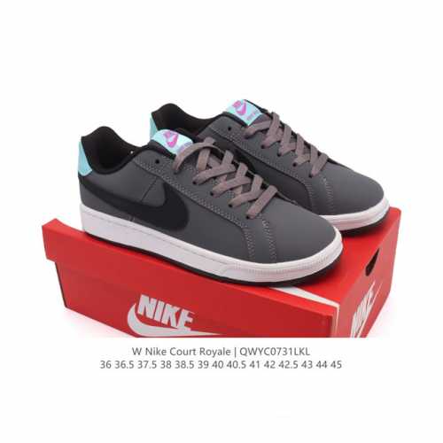 Nike's Court Royale Ac Fall Men's and Women's Shoes are versatile white sneaker