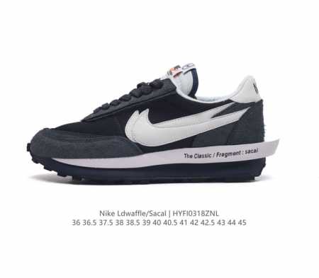 Nike [ ]Nike ld Wafflesf Nike Ld Waffle Sf Sacai Fragment Grey swoosh Sacai The - Click Image to Close
