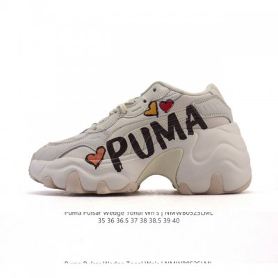 Special Price Puma Pulsar Wedge Tonal Sports Retro Versatile Thick-Soled Low-Top