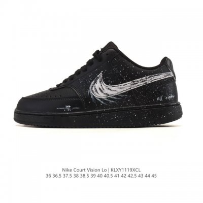Company Grade Nike Court Vision Low Campus Style Retro Basketball Shoes. Contin