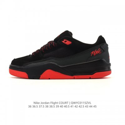 Nike Jordan Flight Court Fashionable Casual Non-Slip Durable Low-Top Sneakers R