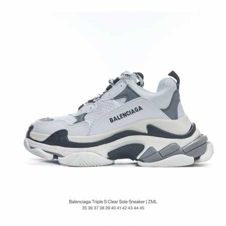 1:1 Balenciaga balenciaga Triple S Clear Sole Sneaker Brown Black Logo 35 36 37 - Click Image to Close
