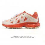 The Salomon Xt-Whisper collaboration silver-pink trendy retro running shoes are