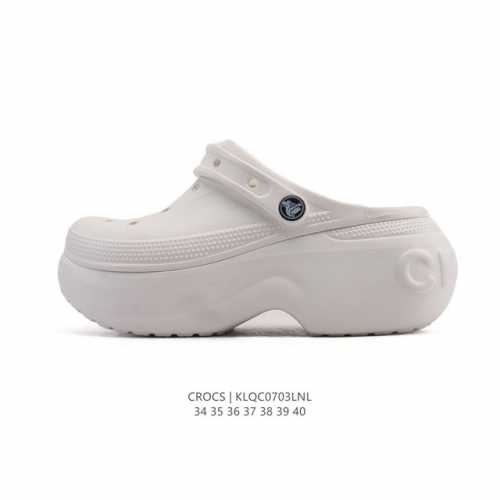 Crocs Beach Hole Shoes Women's Casual Thick-soled Height-enhancing Sandals Crocs