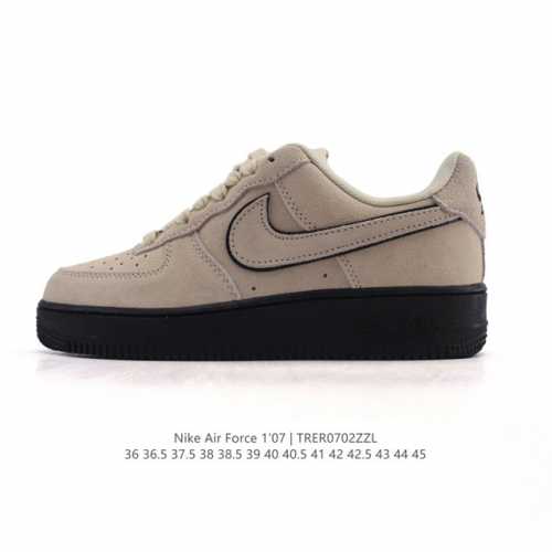 Af1 Nike Air Force 1 '07 Low Air Force One white shoes with thick soles and heig