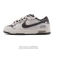 The Nike Dunk Low Retro sneaker features a deconstructed double-lace design. A