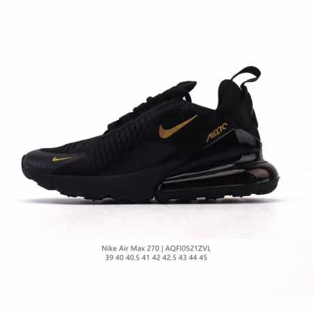Nike Air Max 270 Rear Half Air Cushioning Sports Shoes Fashionable Men's Running - Click Image to Close