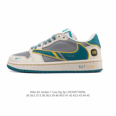 Company-level first-layer leather genuine Nike Air Jordan 1 Low Og Sp Military - Click Image to Close