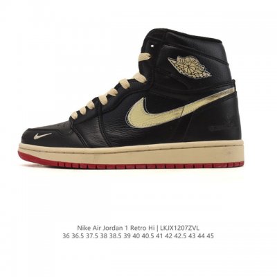 Nike Air Jordan 1 Mid Men's and Women's Basketball Shoes, Stylish and Lightweig