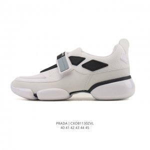 Company-grade Prada series / Prada men's platform running shoes, stylish dad sho