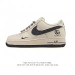 Nike Air Force 1 '07 Low, a versatile, platform, low-top white sneaker with cus