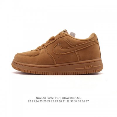 Children's Nike Air Force 1 '07 Low Air Force One Cushioned White Kids' Low-Top
