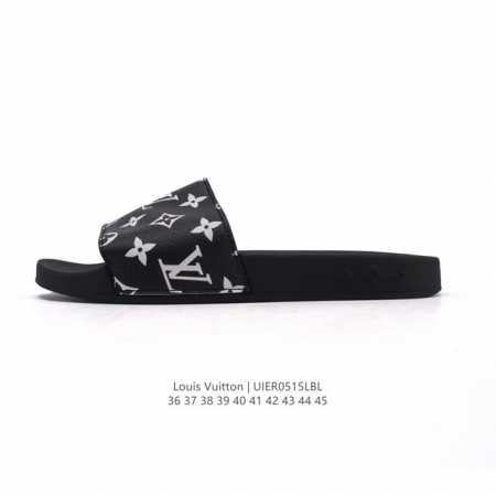 llouis Vuitton Waterfront Mule Slides Printed Summer Fashion Wear Indoor And - Click Image to Close