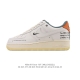 Nike Air Force 1 '07 Low, a versatile, platform, low-top white sneaker with cush