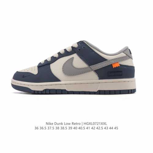 Corporate Nike Dunk Low Retro Sneakers, 2025 new models for men and women. A cla