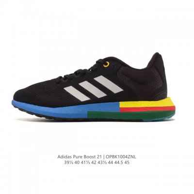 Authentic Adidas Pureboost 21 W 2025 Fall New Style Boost Cushioning Sports Casu